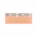 Convention Chairperson Award Ribbon w/ Gold Foil Print (4"x1 5/8")
